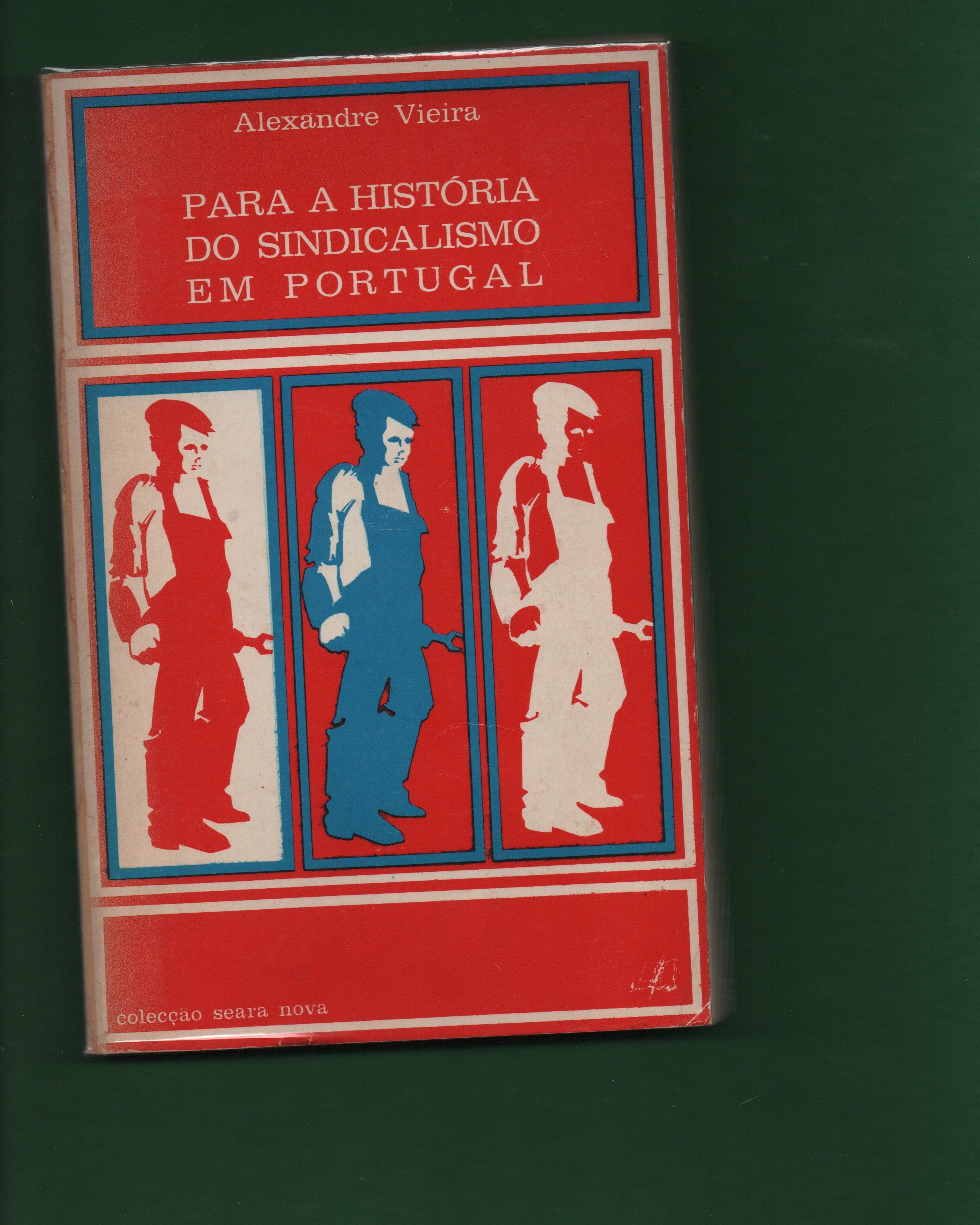 Book cover with red and blue illustrations on a green background