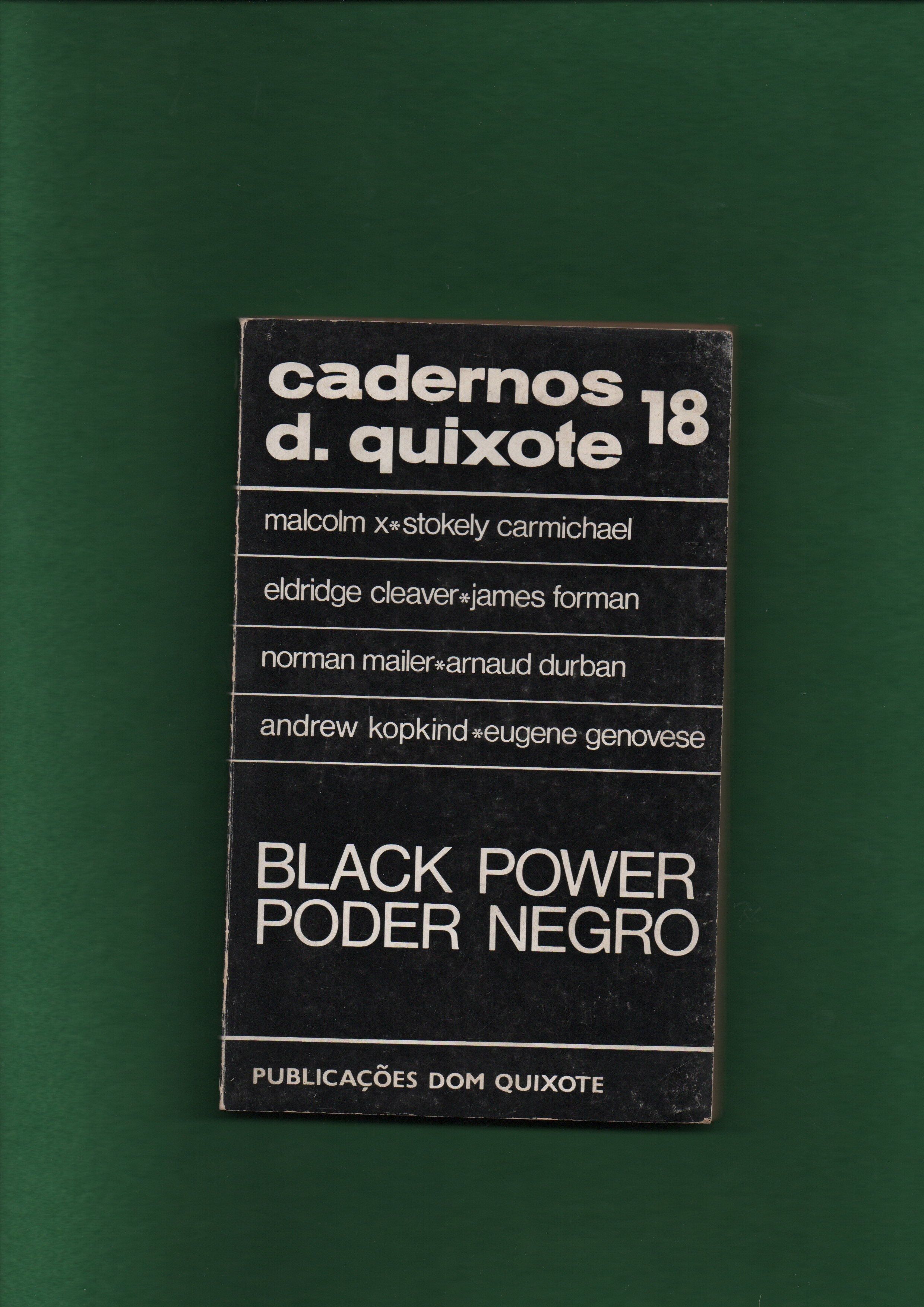 Book titled 'Black Power Poder Negro' on a green background