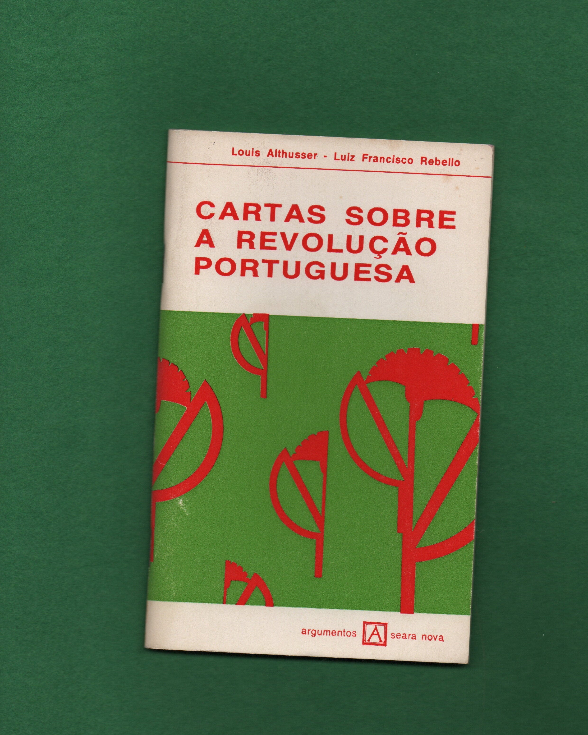 Book cover with red text and leaf design on a green background